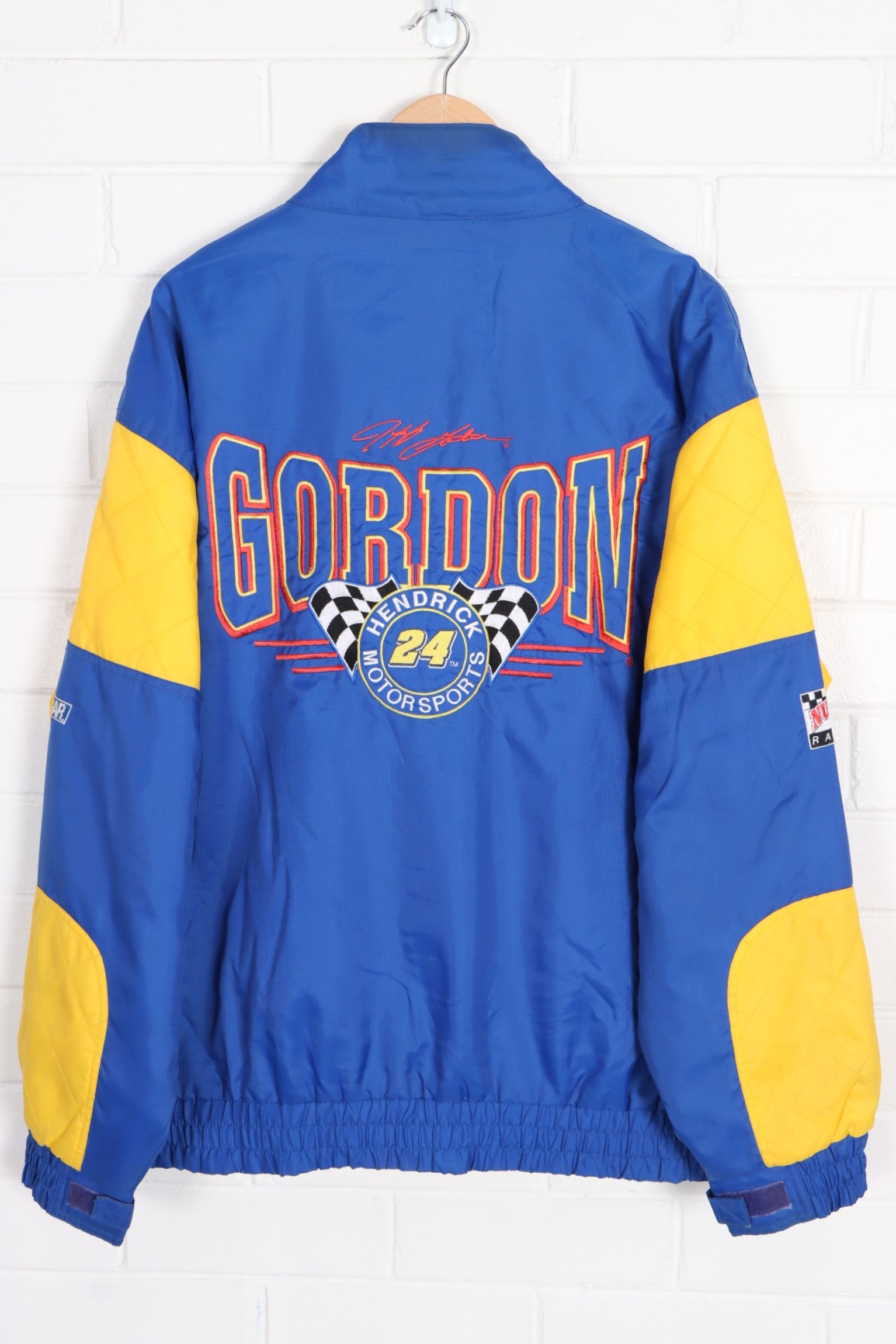 NASCAR Jeff Gordon #24 Dupont NUTMEG Padded Windbreaker Jacket (XL)