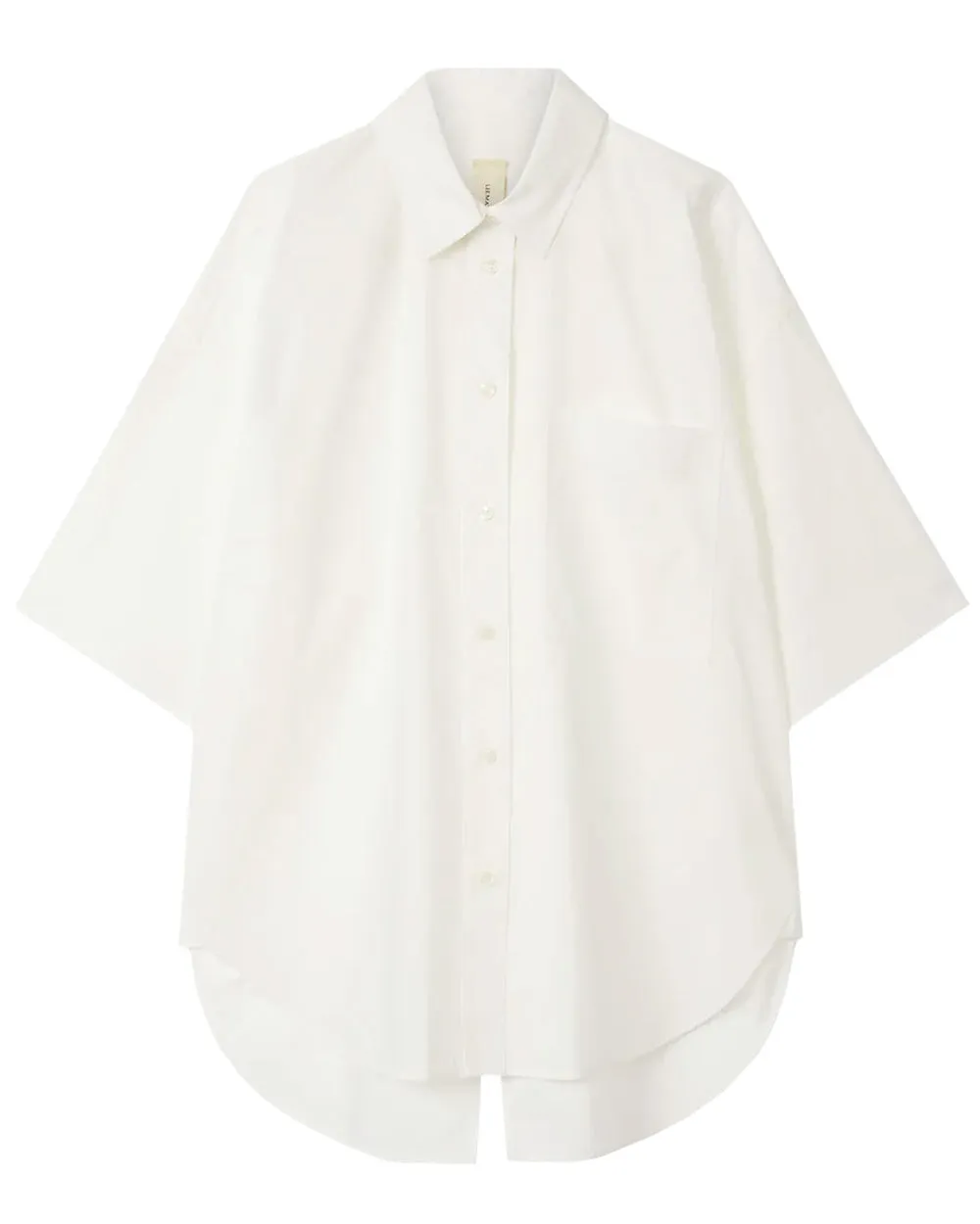 Natural Poplin Short Sleeve LM Shirt