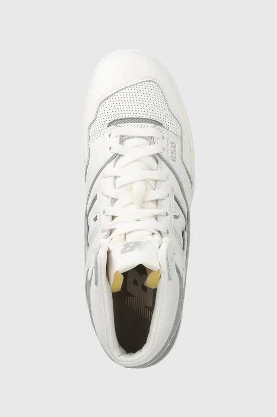 New Balance leather sneakers BB650RVW white color