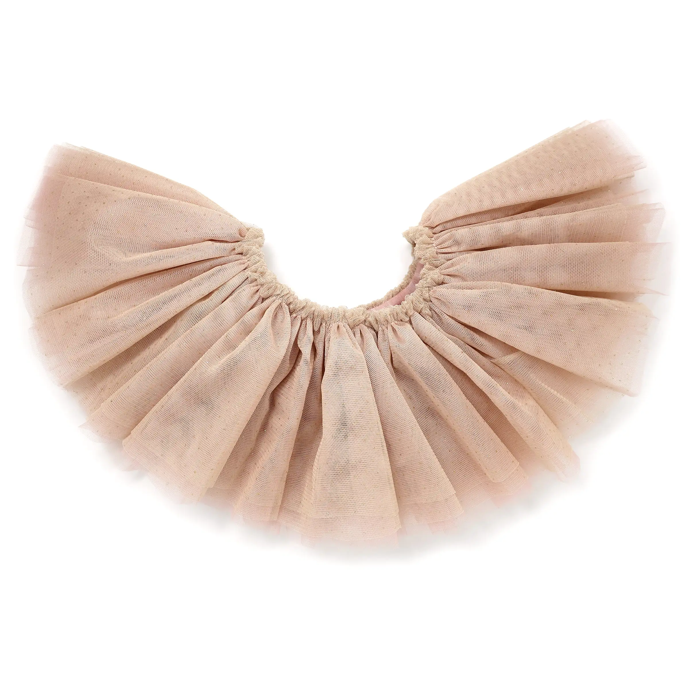 oh baby! Frill Tutu Champagne Over Dark Blush Tulle