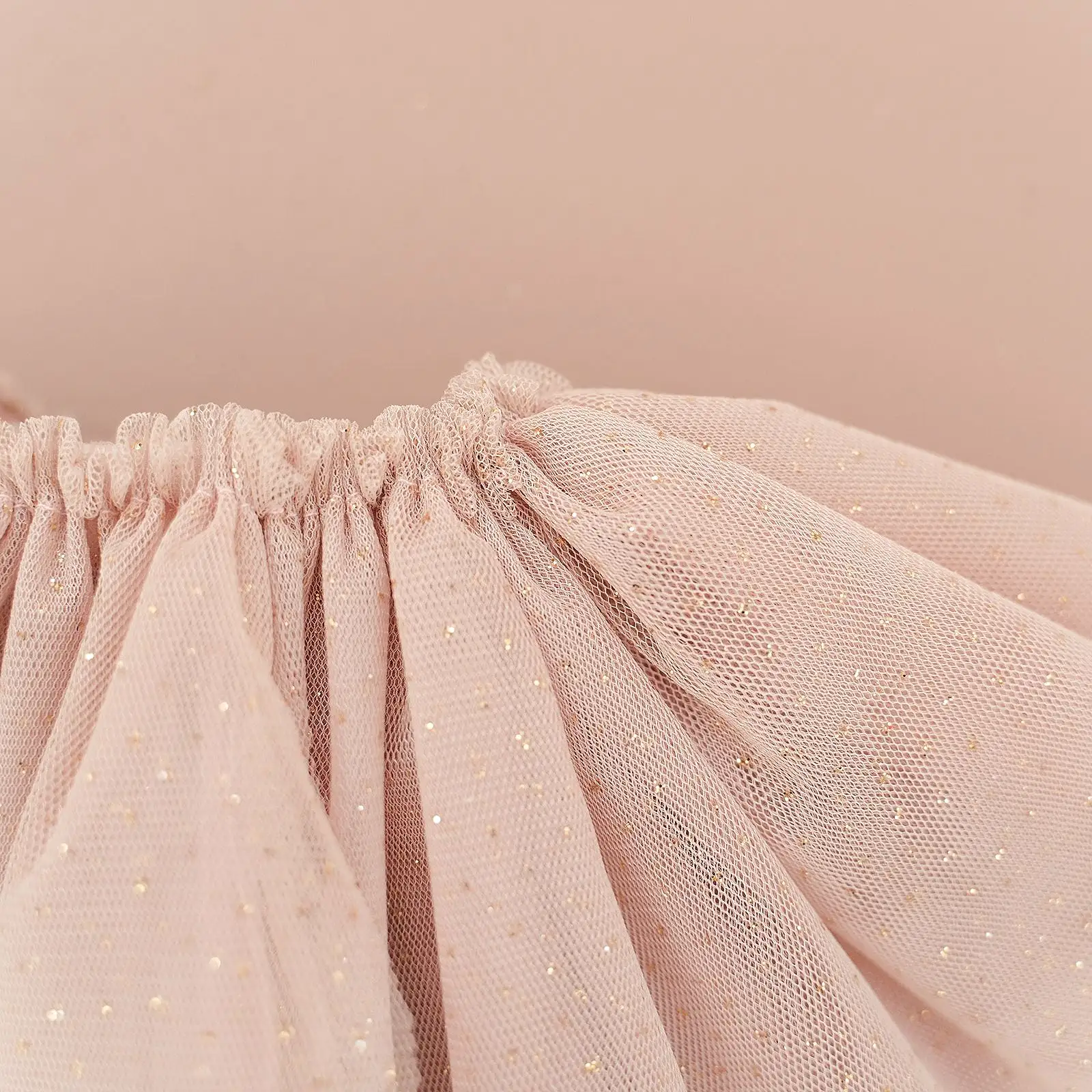 oh baby! Frill Tutu Champagne Over Dark Blush Tulle