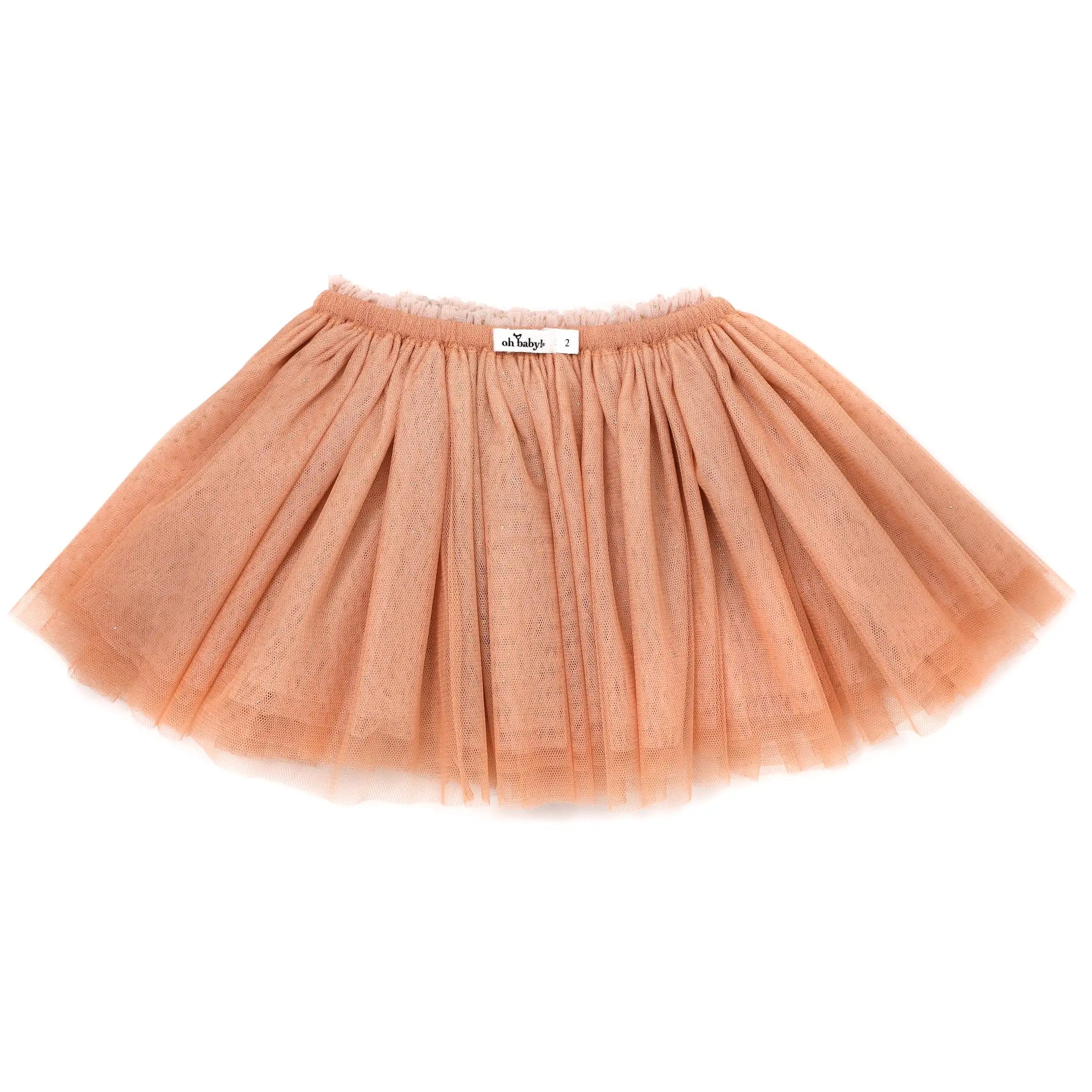 oh baby! Frill Tutu Vintage Pink/Gold over Pale Pink