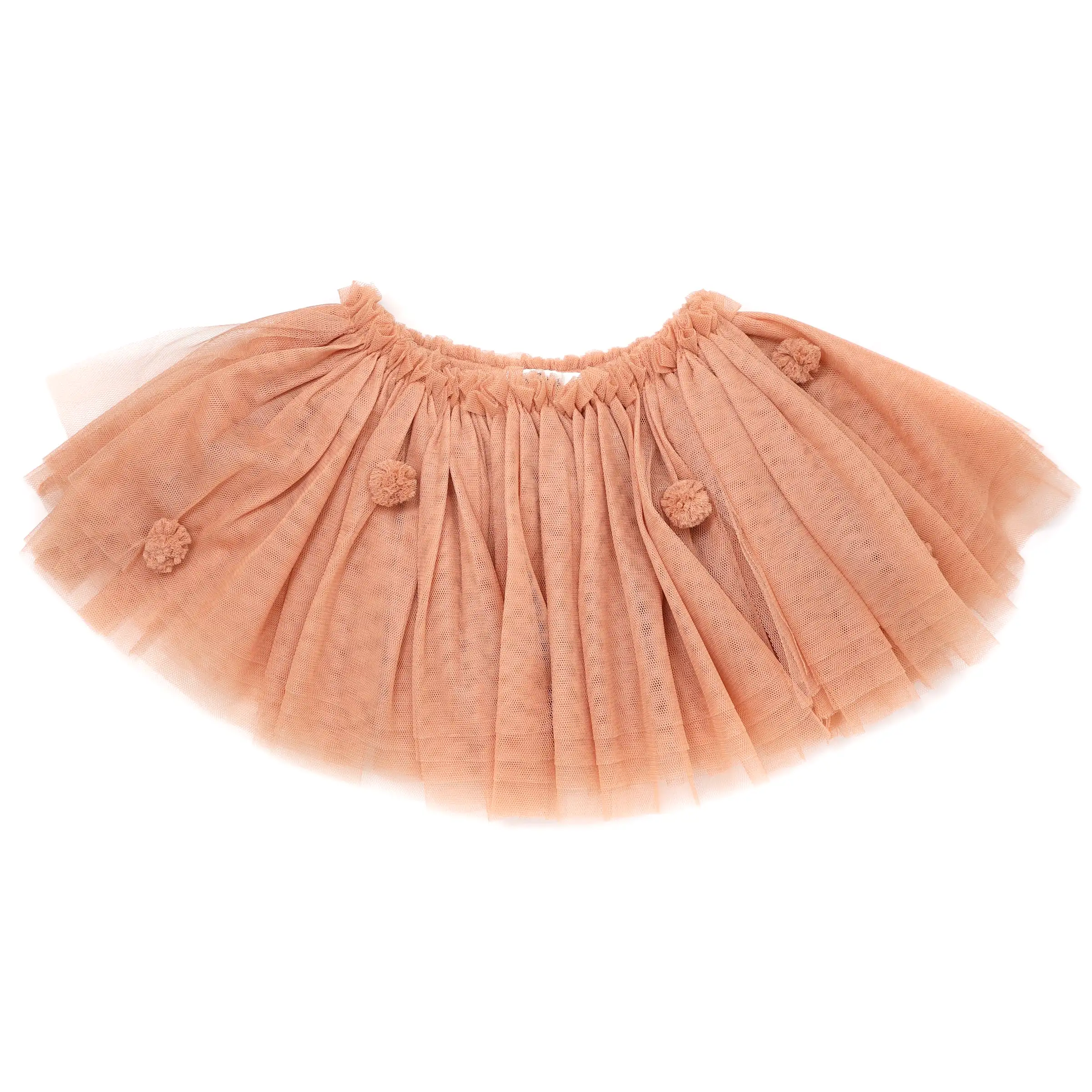 oh baby! Tulle Pom Pom Frill Tutu Skirt - Vintage Pink