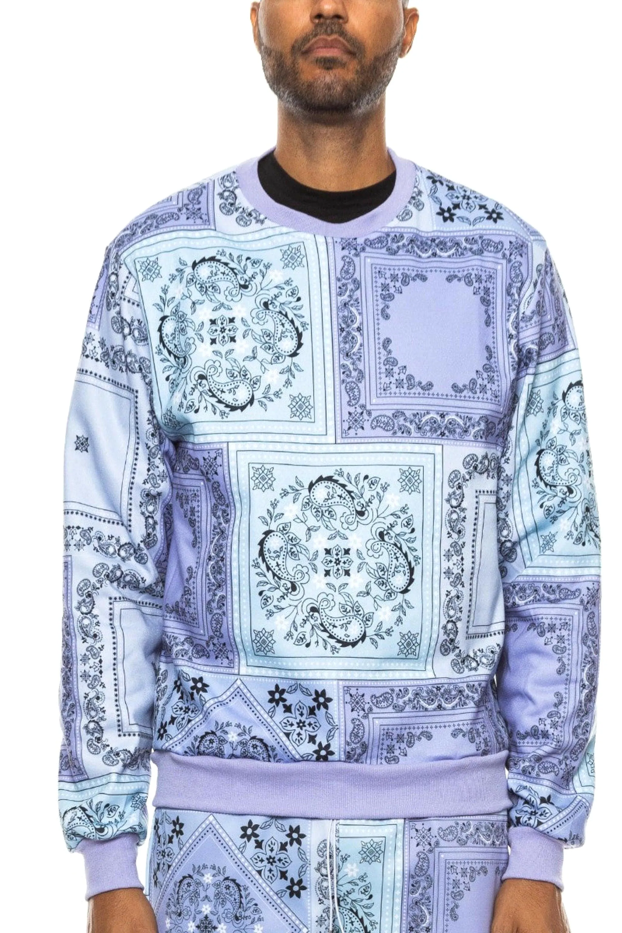 Paisley Epic Bandana Print Sweater