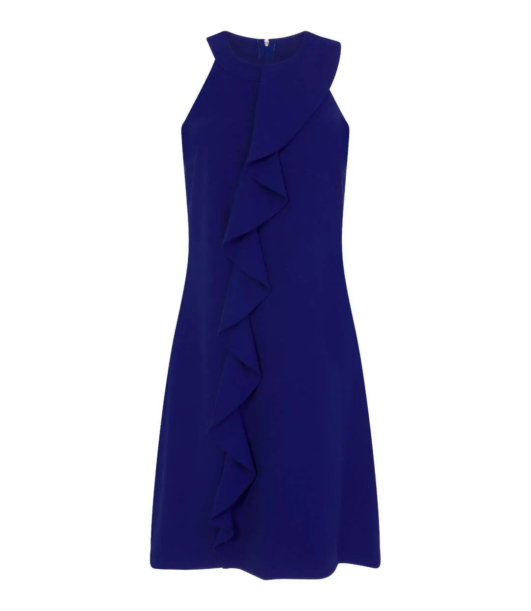 Paper Dolls Womens/Ladies Kempsey Frill Front Shift Dress (Cobalt Blue) - UTLZ196