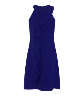 Paper Dolls Womens/Ladies Kempsey Frill Front Shift Dress (Cobalt Blue) - UTLZ196