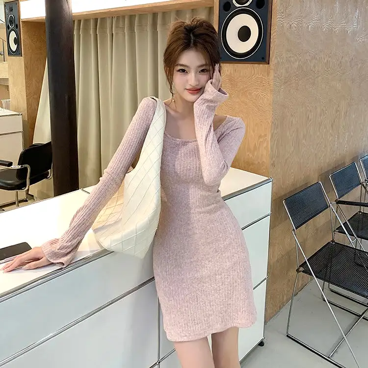 Pink Knit Dress