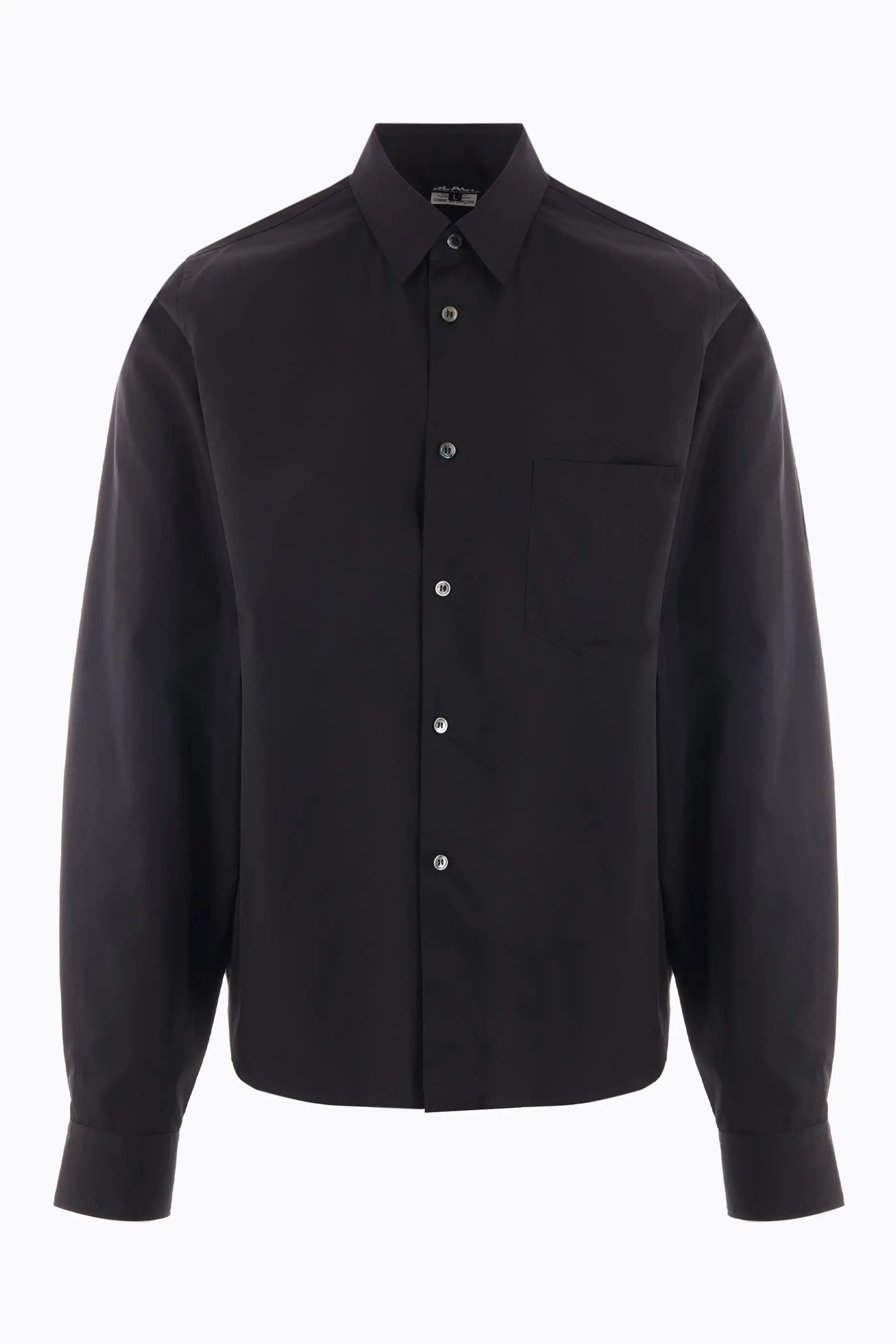 poplin shirt with cut-out details