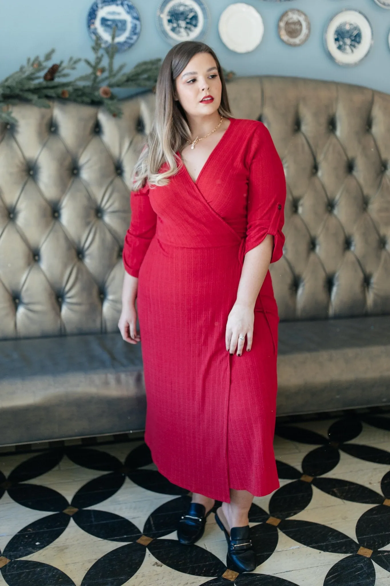 Reckless Abandon Dress In Red - On Hand