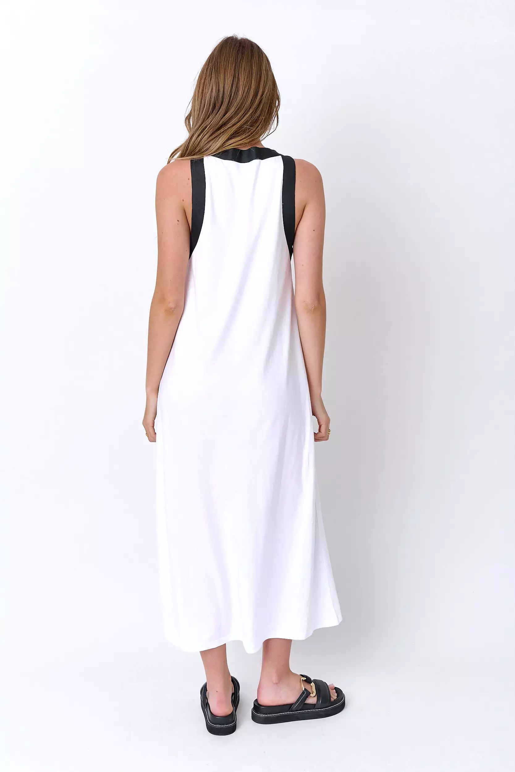 REIGN Dress White & Black