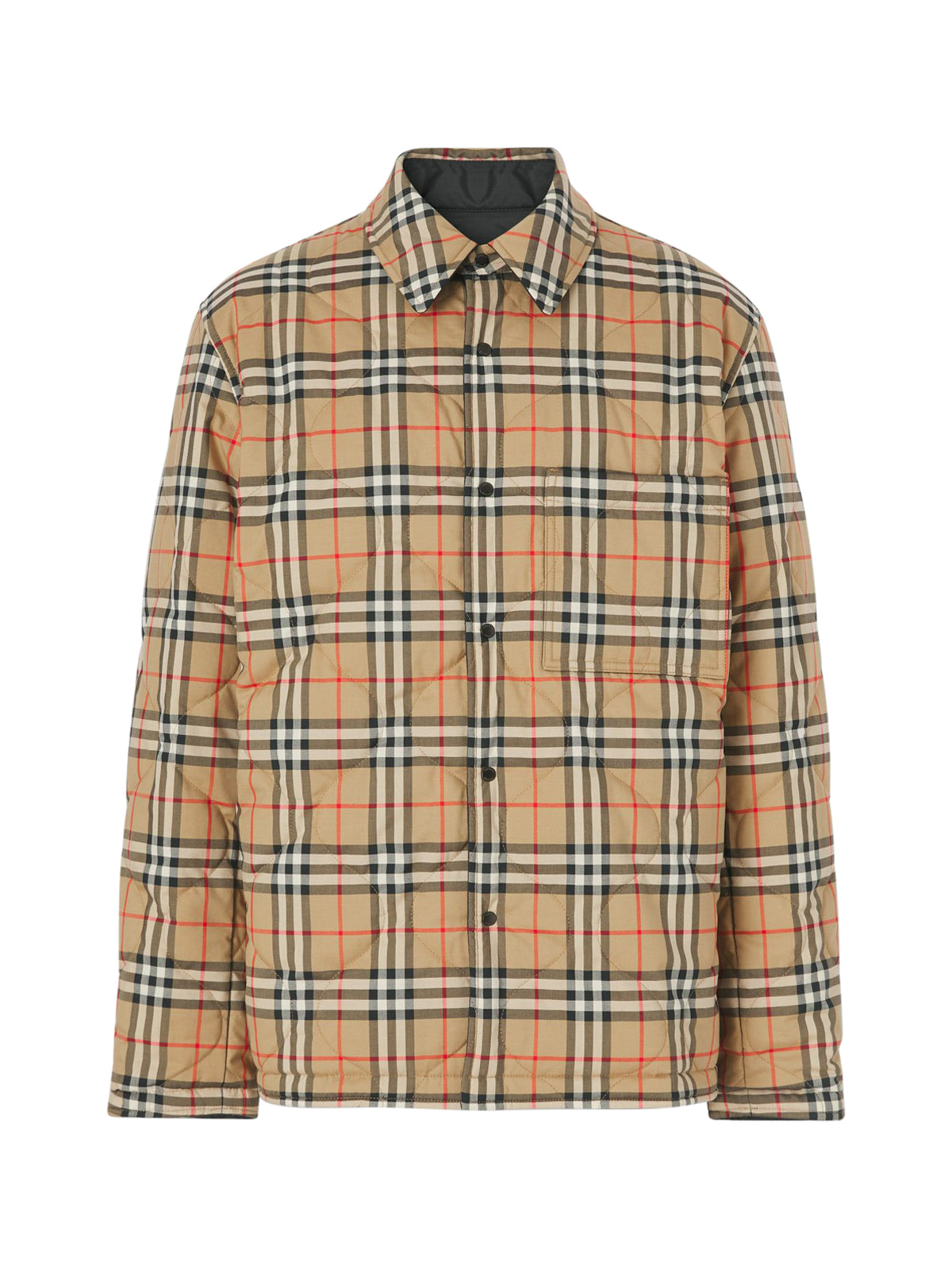 Reversible shirt with thermoregulation and Vintage check motif