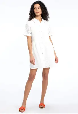 Sanctuary - Heirloom Shirt Dress White