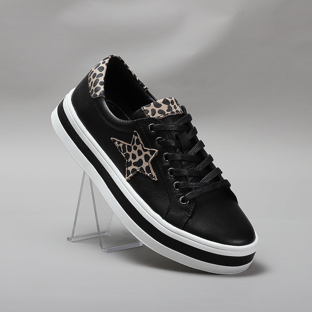 Savis - Black/Leopard