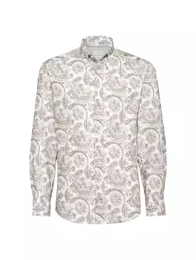 Shirt with paisley print