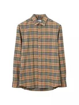 shirt with vintage check pattern