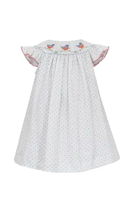 Smocked Dress - Birds