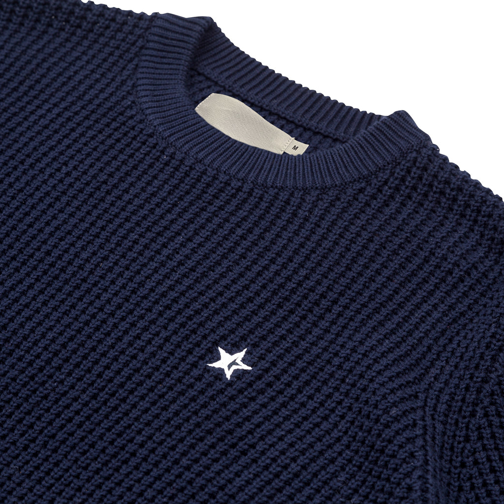 SOUNDER GOLF CHUNKY KNIT - DEEP NAVY