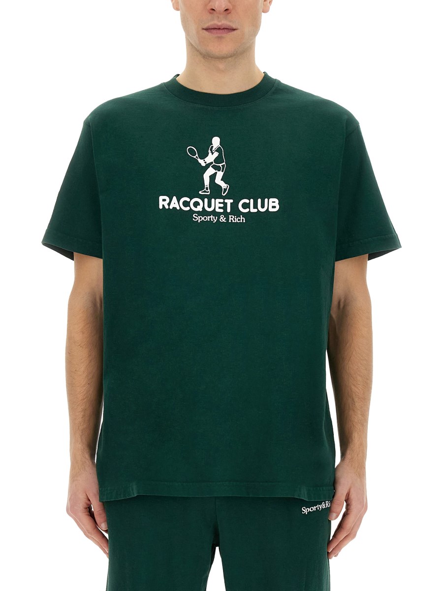 SPORTY&RICH    T-SHIRT WITH LOGO