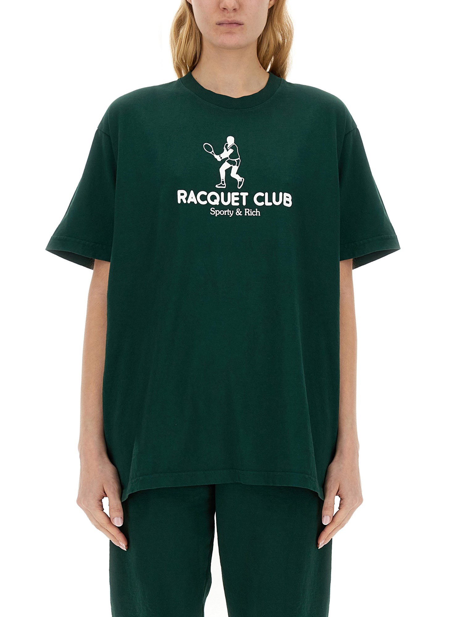 SPORTY&RICH    T-SHIRT WITH LOGO