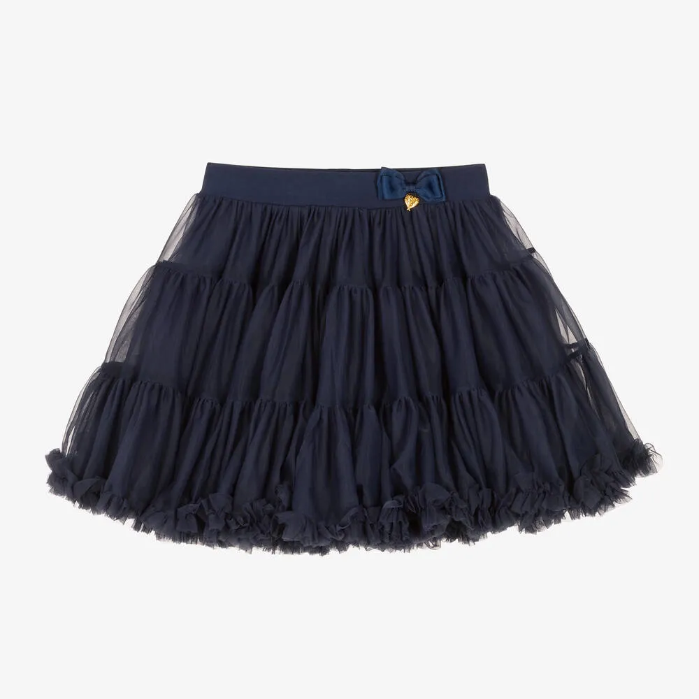 Teen Girls Navy Blue Tulle Tutu Skirt