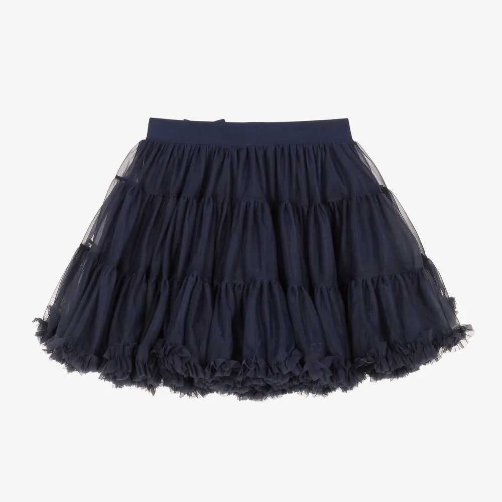 Teen Girls Navy Blue Tulle Tutu Skirt