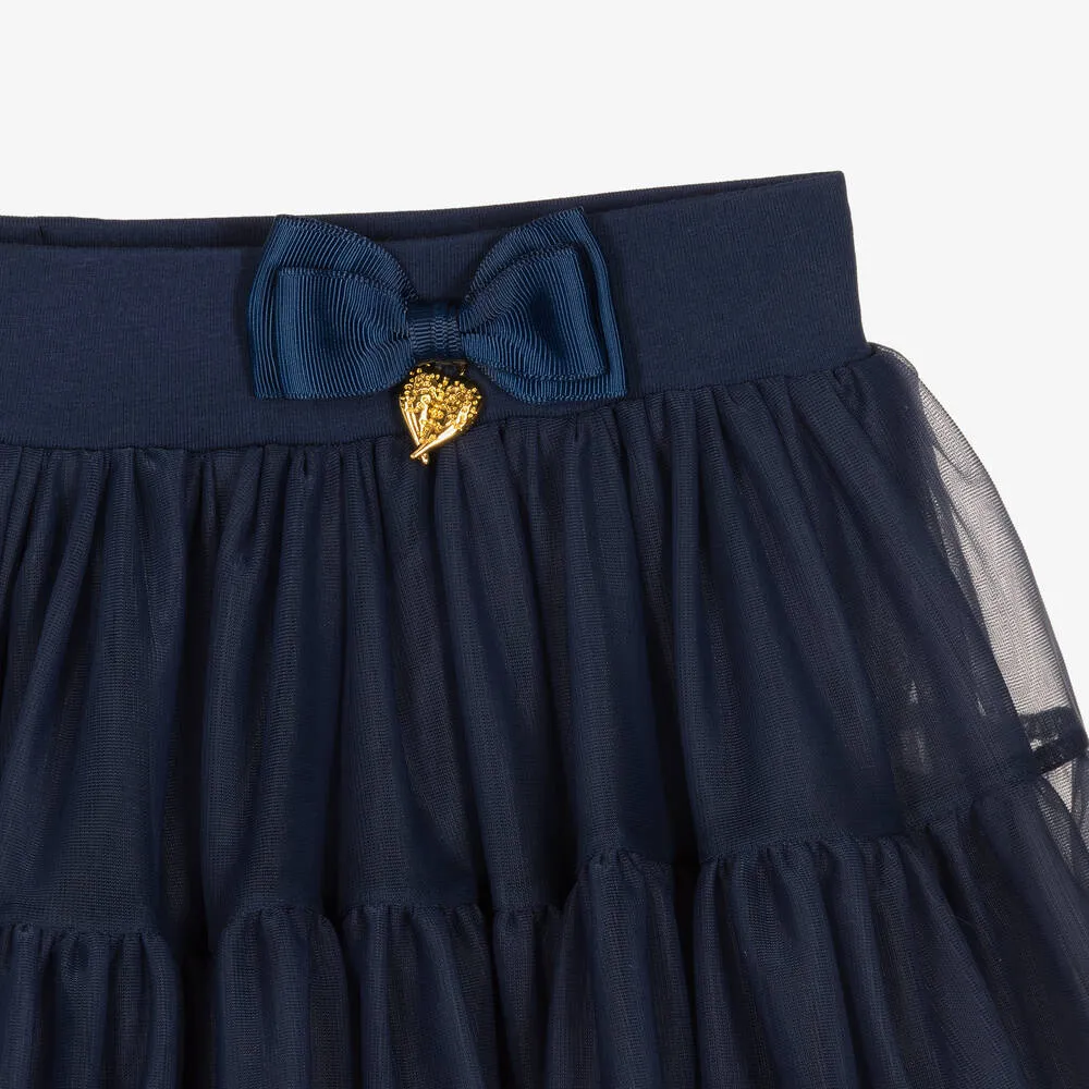 Teen Girls Navy Blue Tulle Tutu Skirt