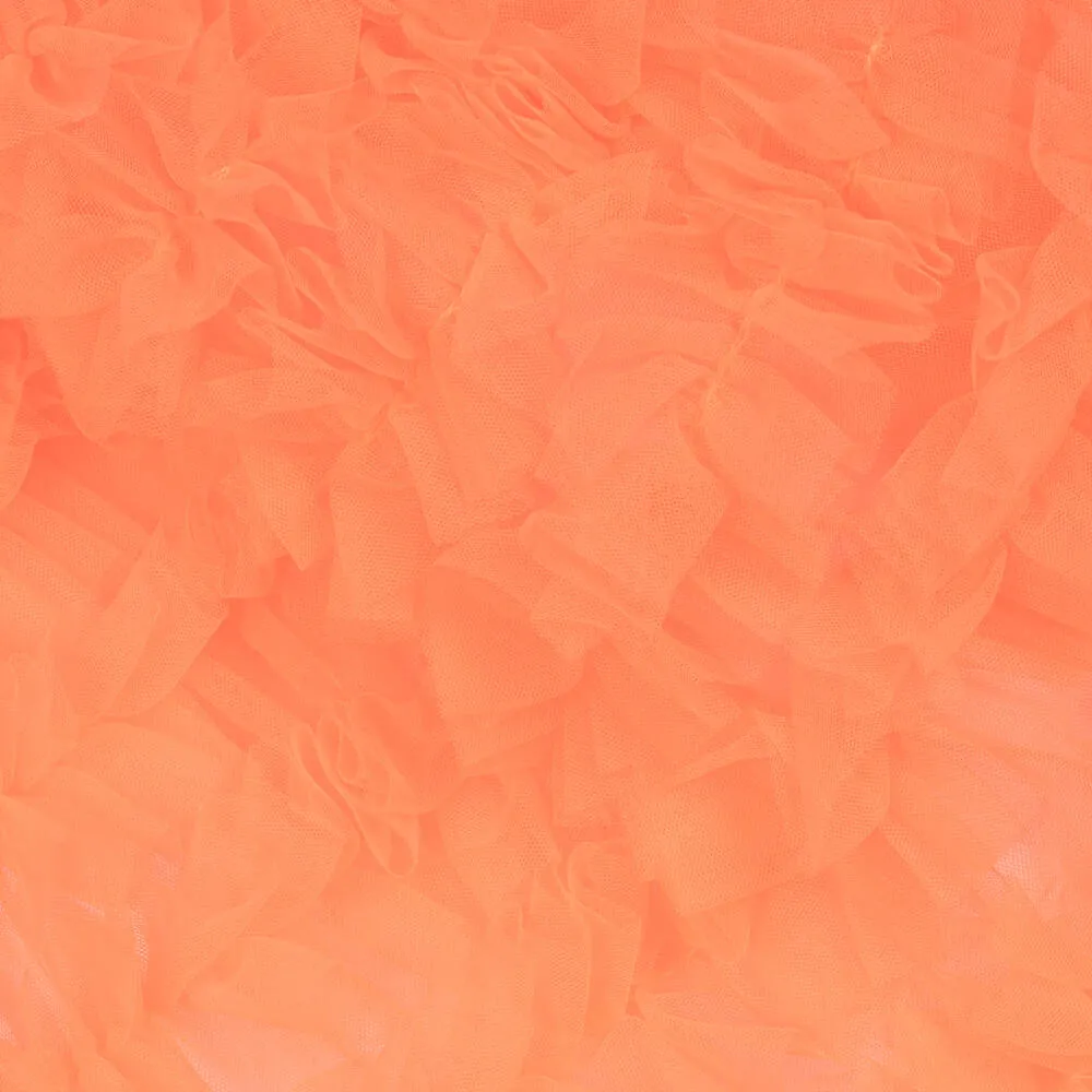 Teen Girls Neon Orange Tulle Tutu Skirt