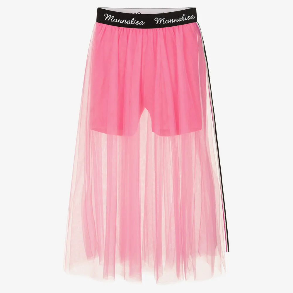 Teen Girls Pink Tulle Skirt