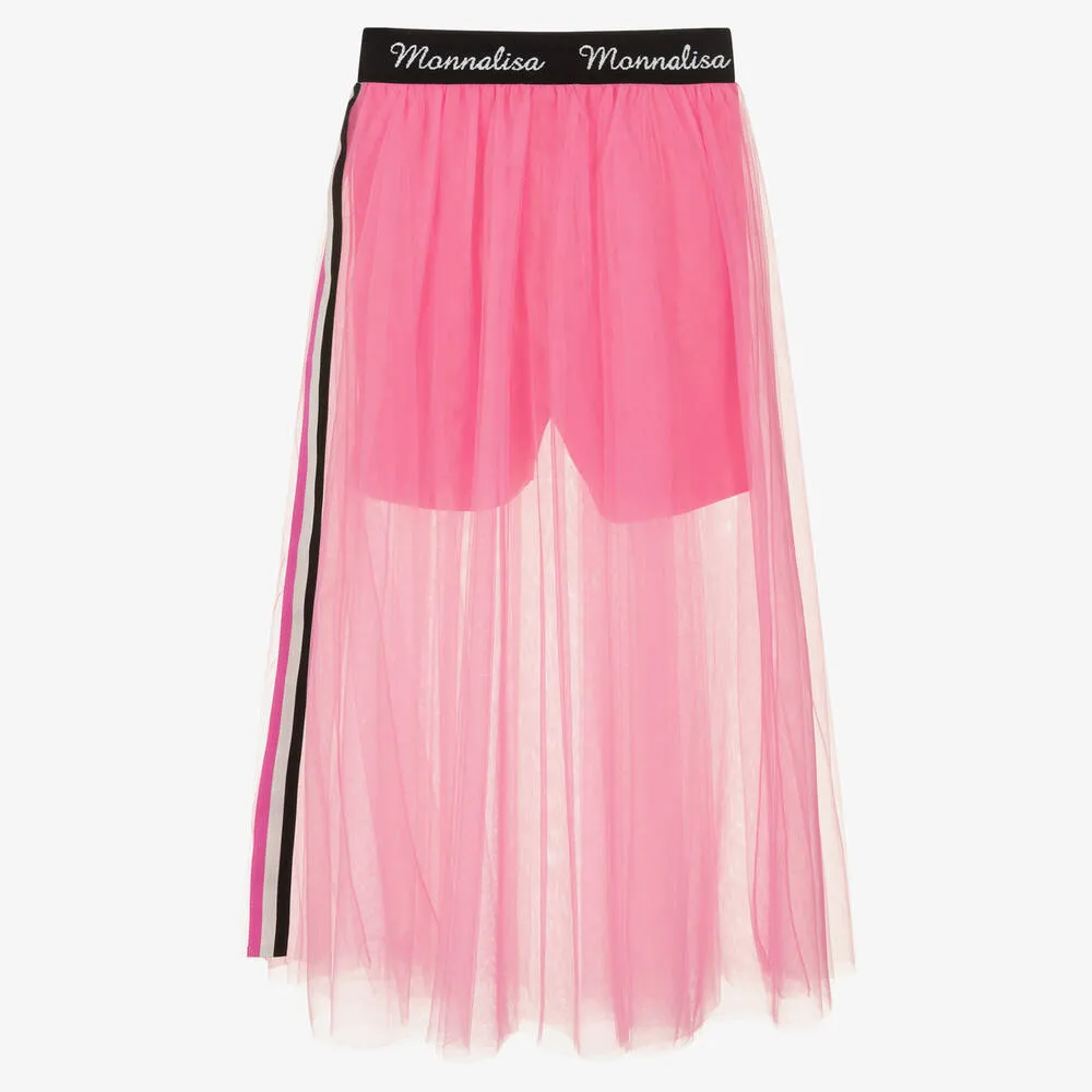 Teen Girls Pink Tulle Skirt