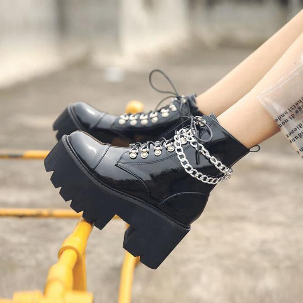 The Ankle Chain Boots