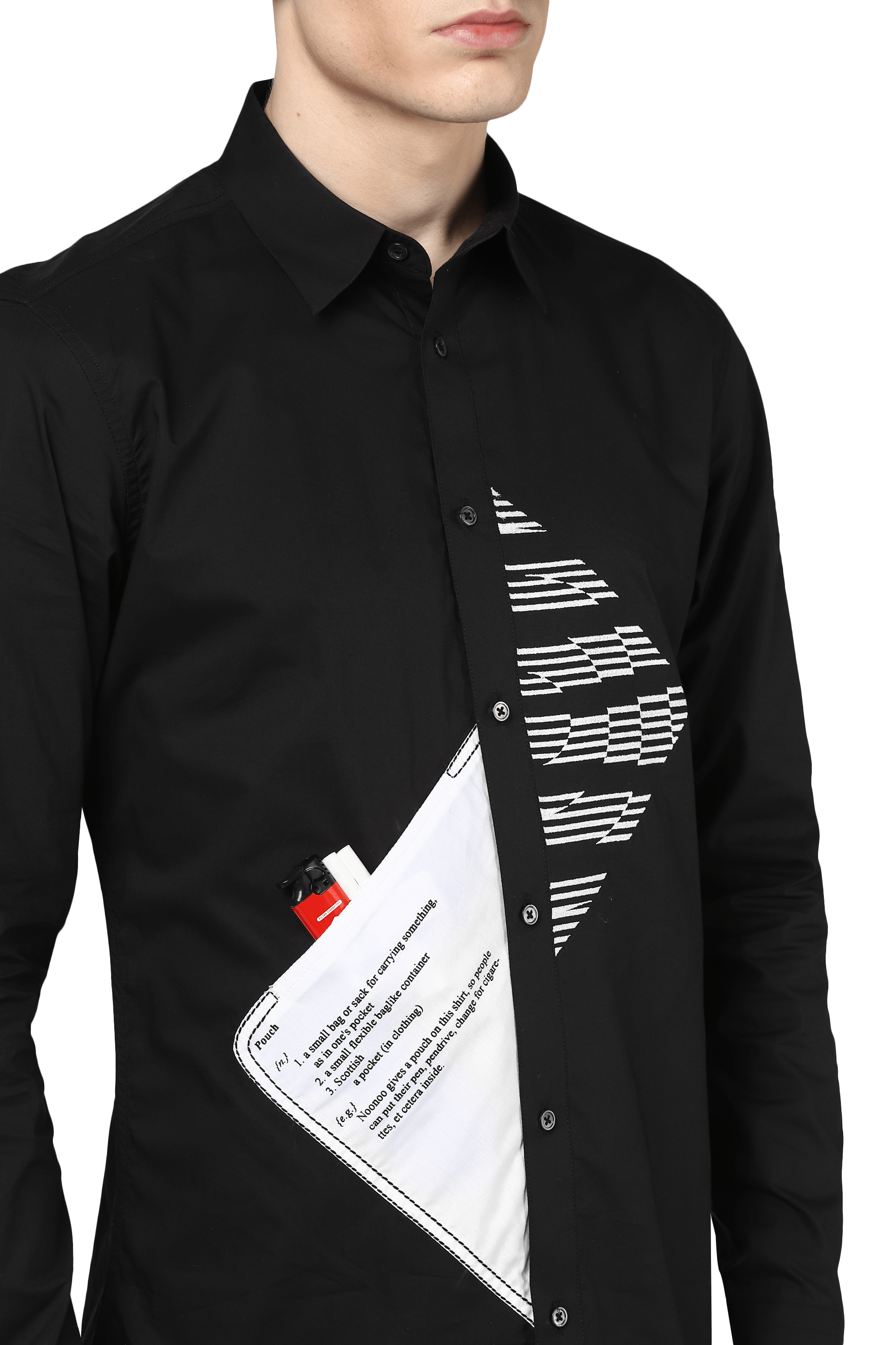 The Functional Lines Shirt With Utility Pocket