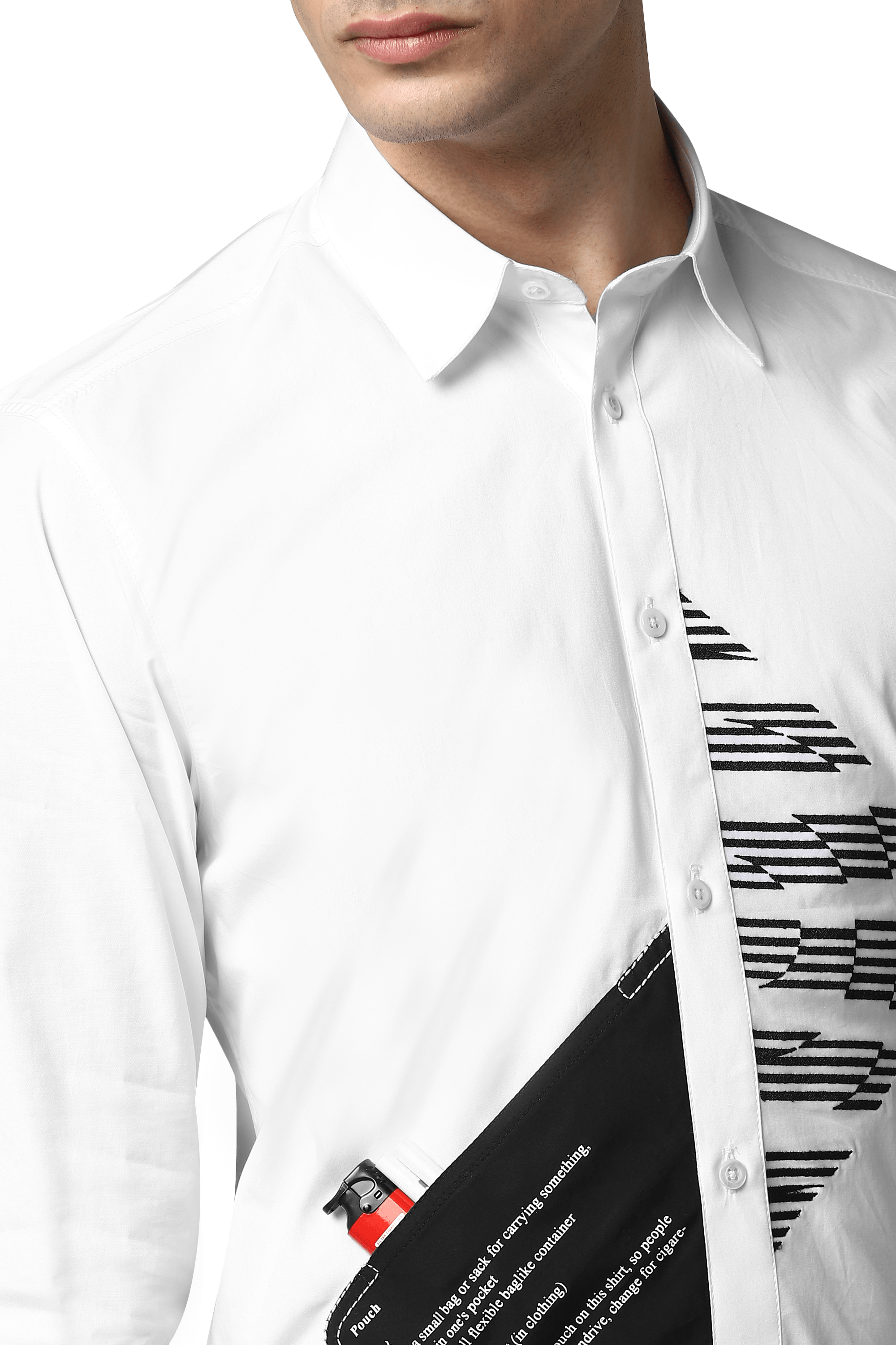 The Functional Lines Shirt With Utility Pocket