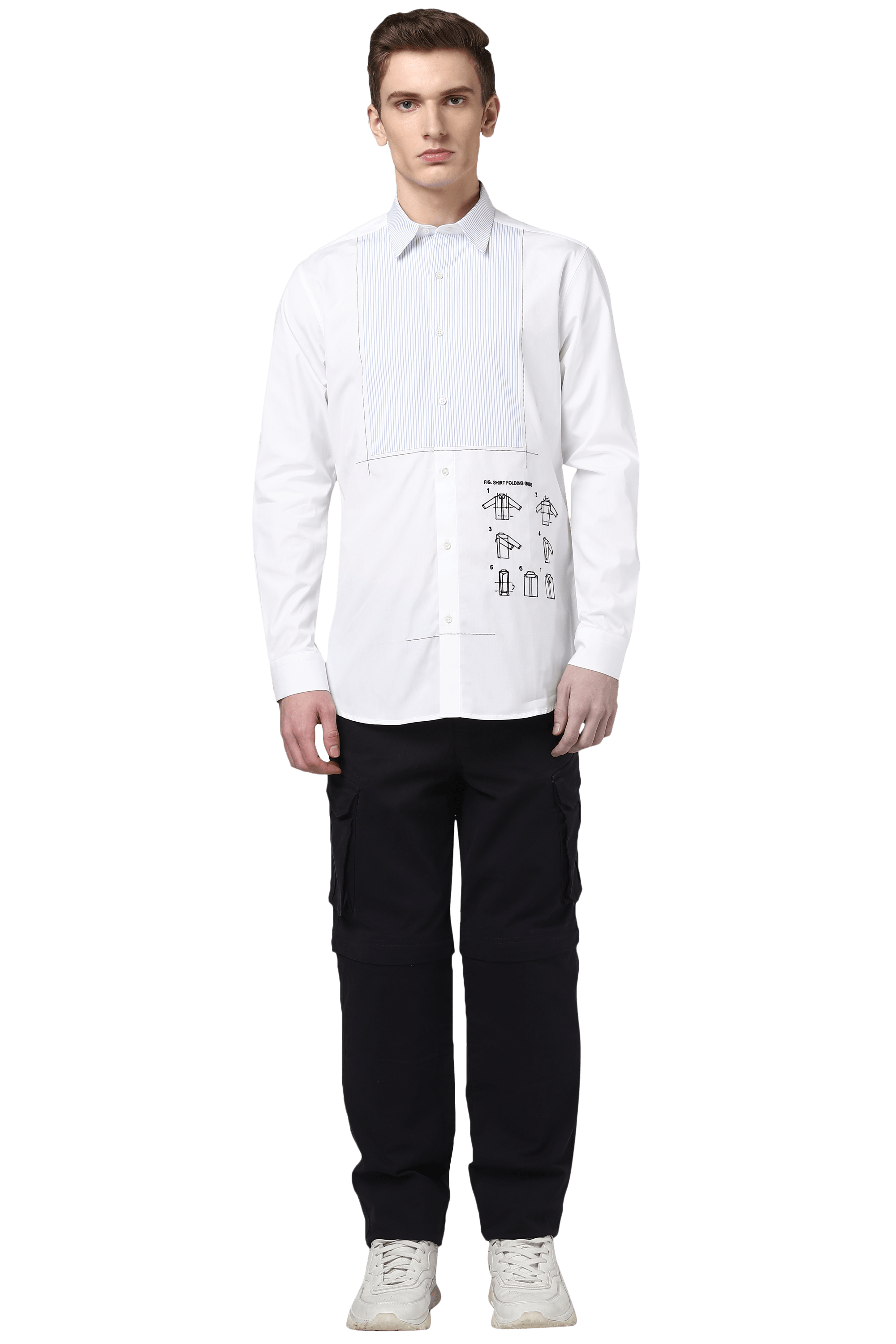 The Manual Shirt With Tux Detail