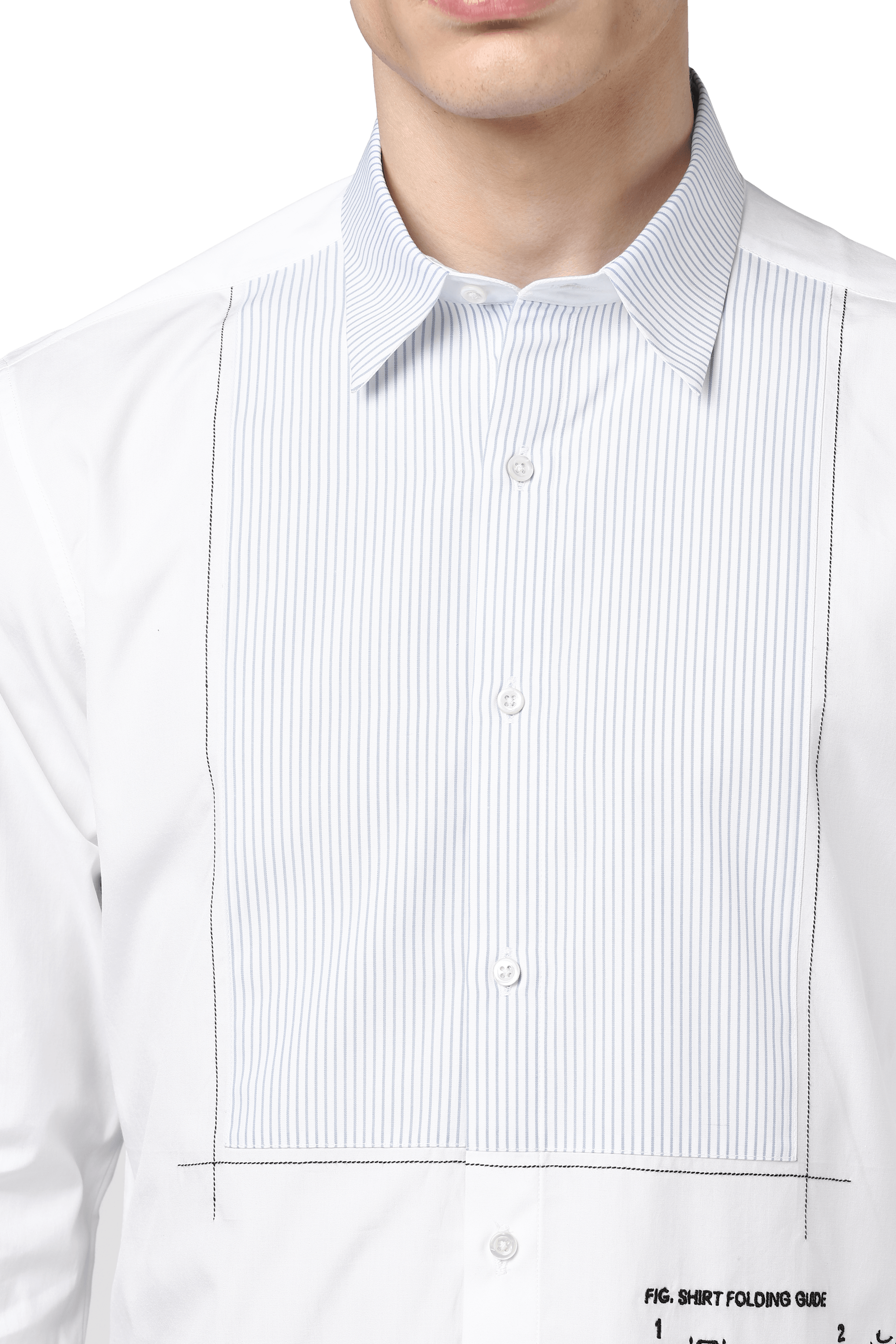 The Manual Shirt With Tux Detail