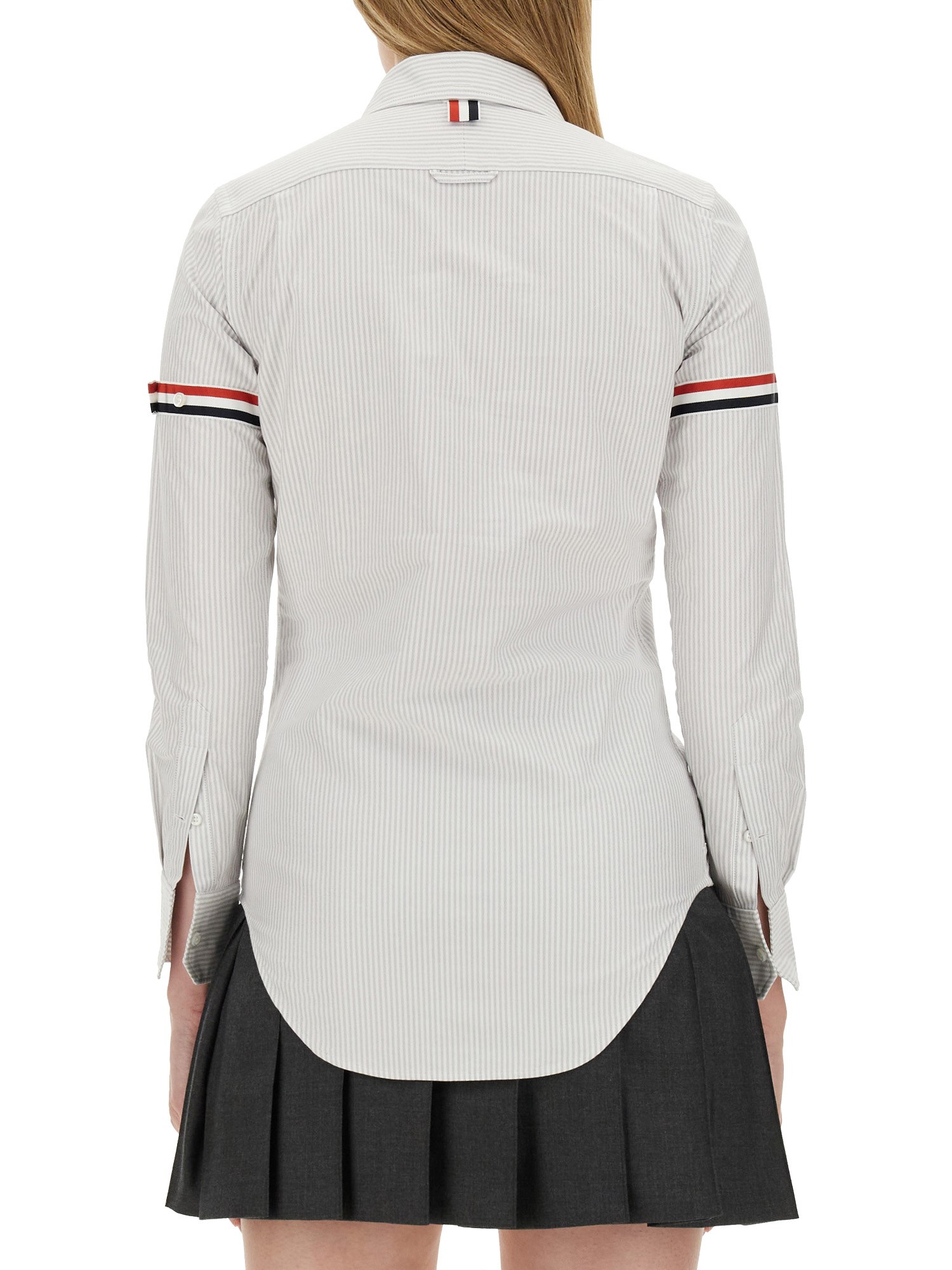 THOM BROWNE    CLASSIC OXFORD SHIRT WITH LOGO