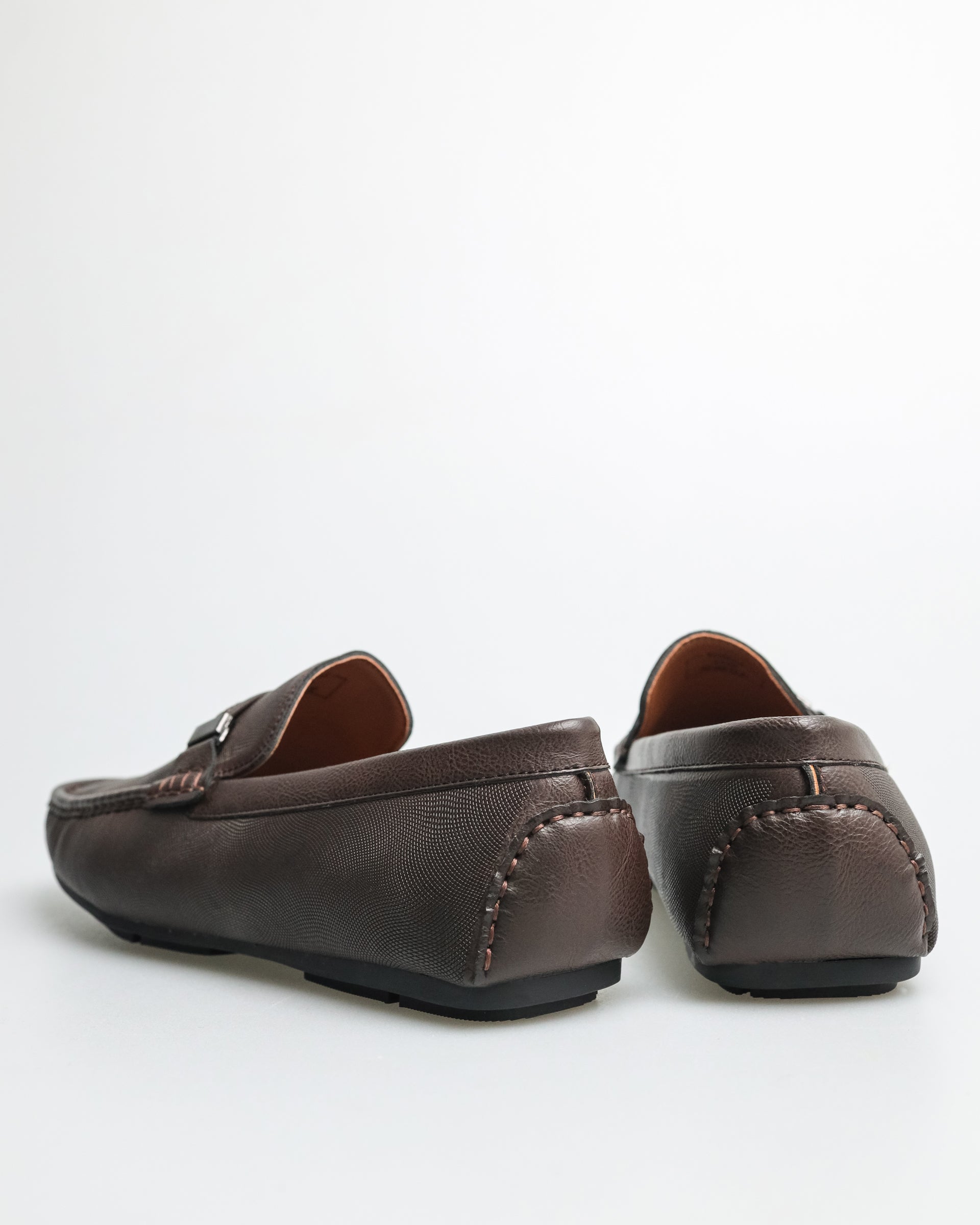 Tomaz C438 Men's Buckle Moccasins (Coffee)