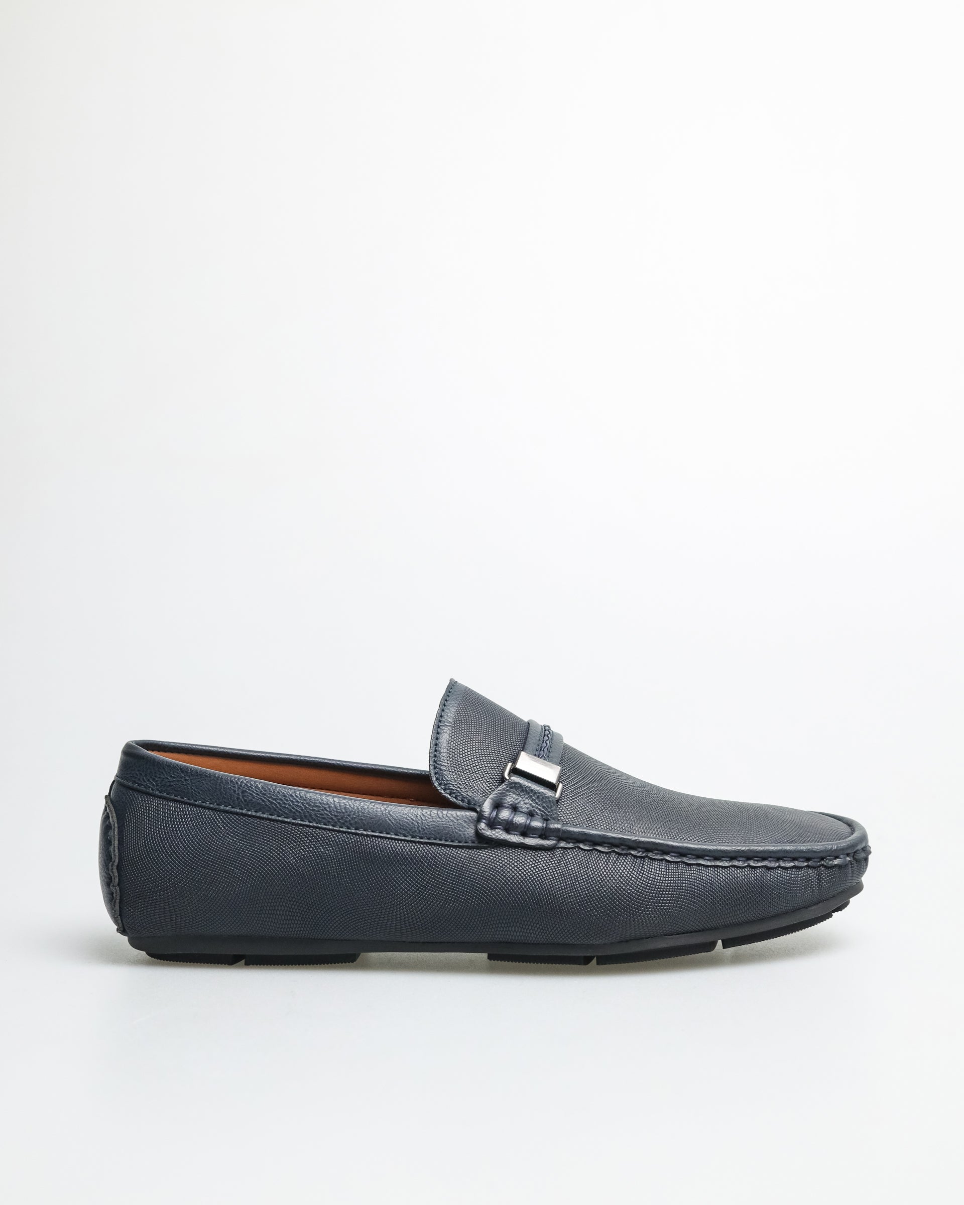 Tomaz C438 Men's Buckle Moccasins (Navy)