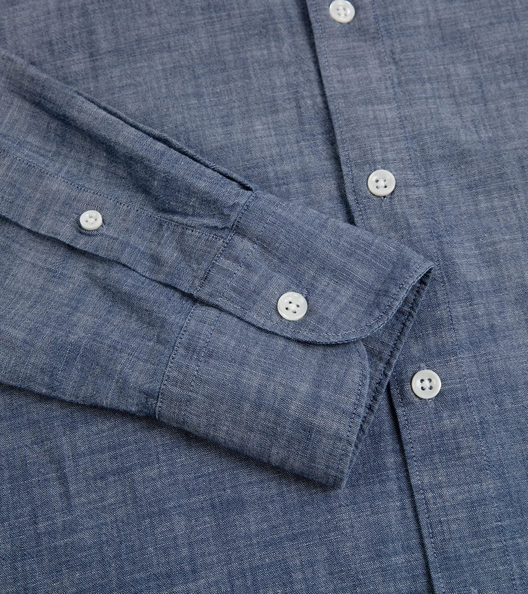 Trunk Austin Japanese Chambray Shirt: Dark Blue