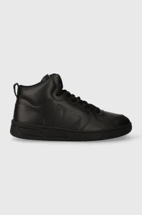 Veja leather sneakers V-15 black color VQ0203305