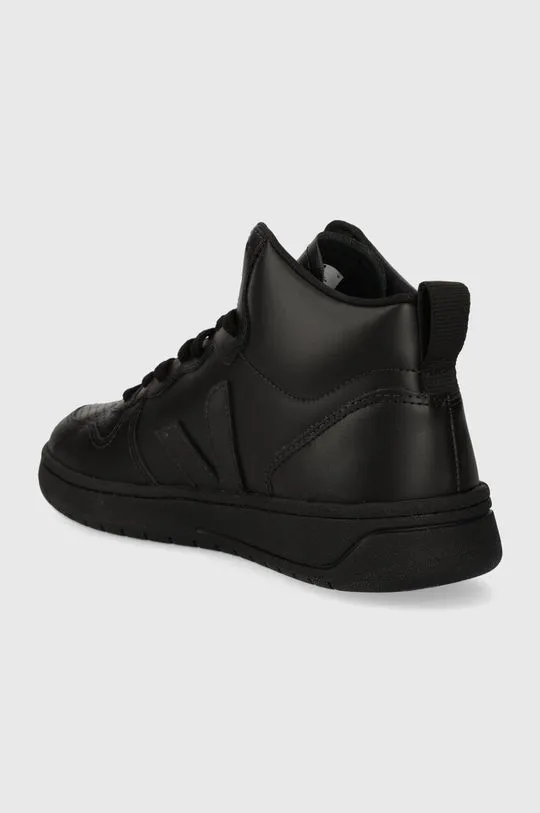 Veja leather sneakers V-15 black color VQ0203305