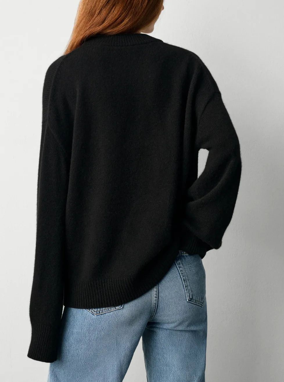 WHITE + WARREN CASHMERE BLEND COZY CREWNECK