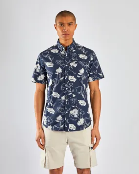 Wilder SS Shirt Navy Print