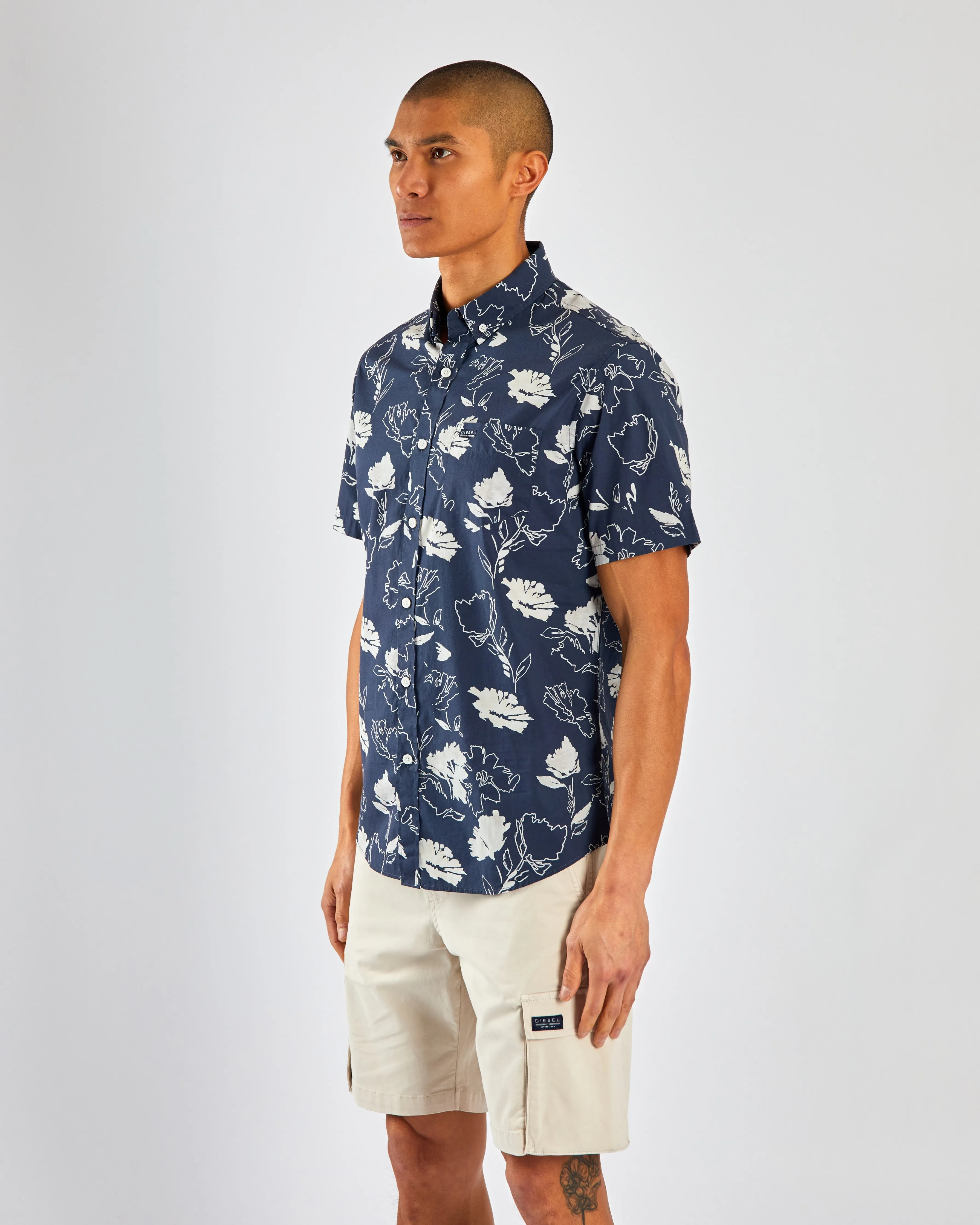 Wilder SS Shirt Navy Print