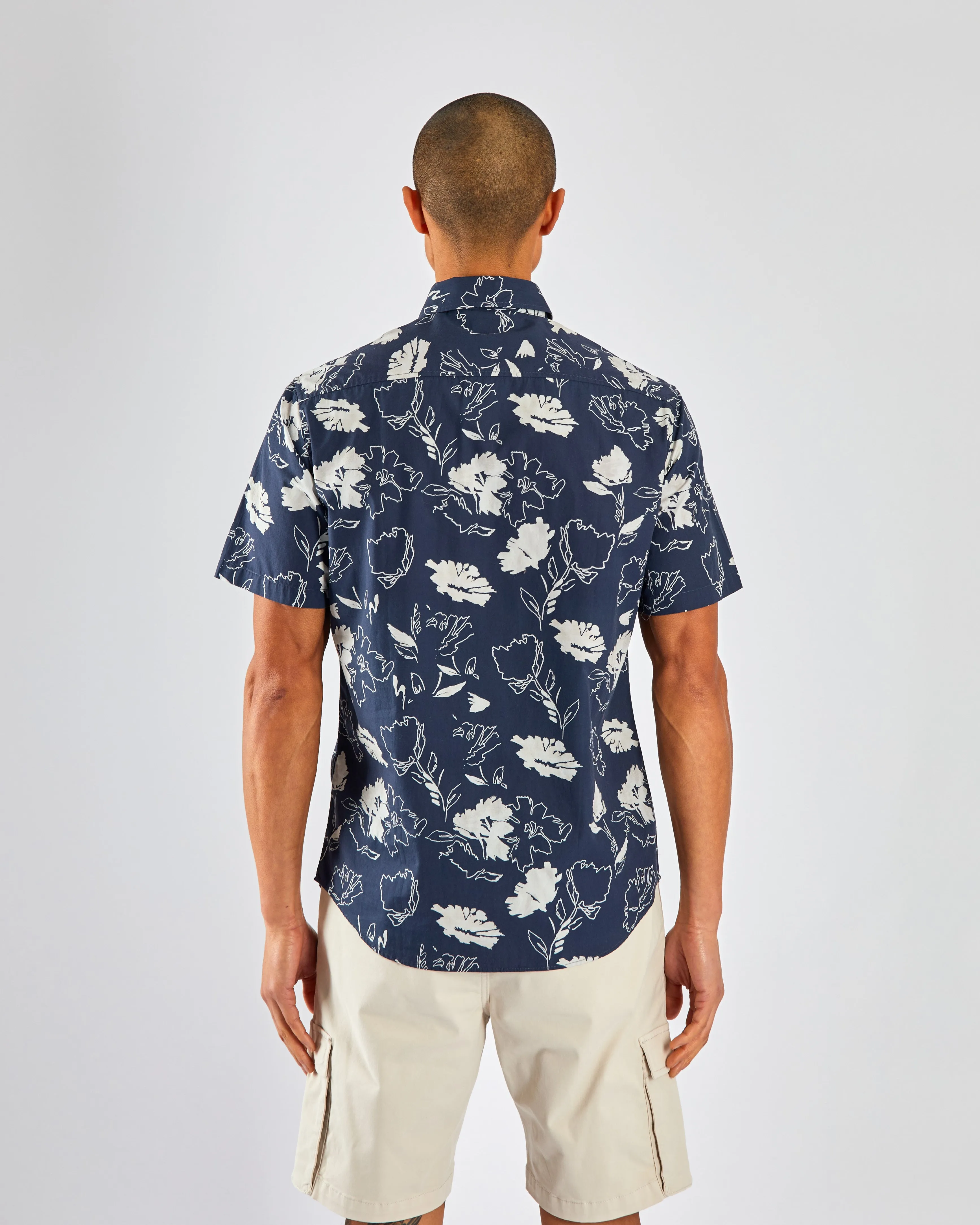 Wilder SS Shirt Navy Print