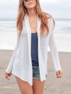 WOODEN SHIPS WRAP COTTON CARDIGAN