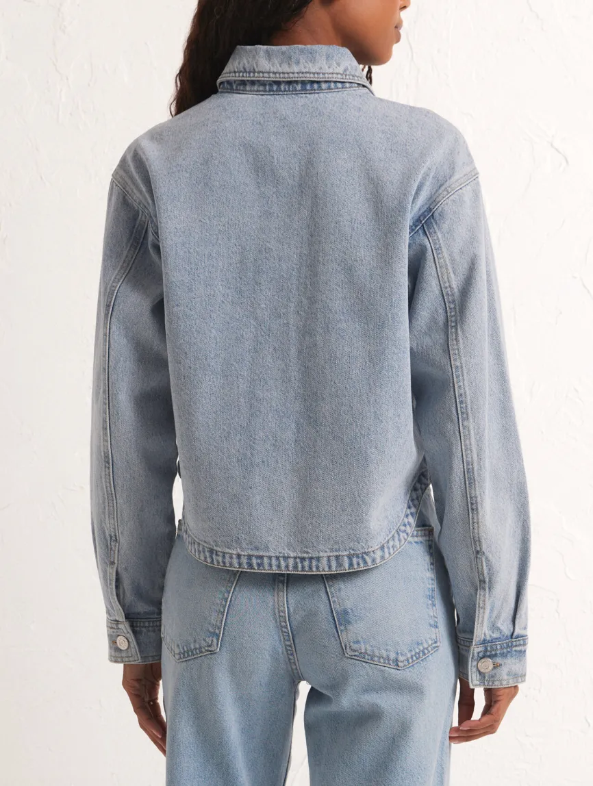 Z SUPPLY CROPPED DENIM JACKET