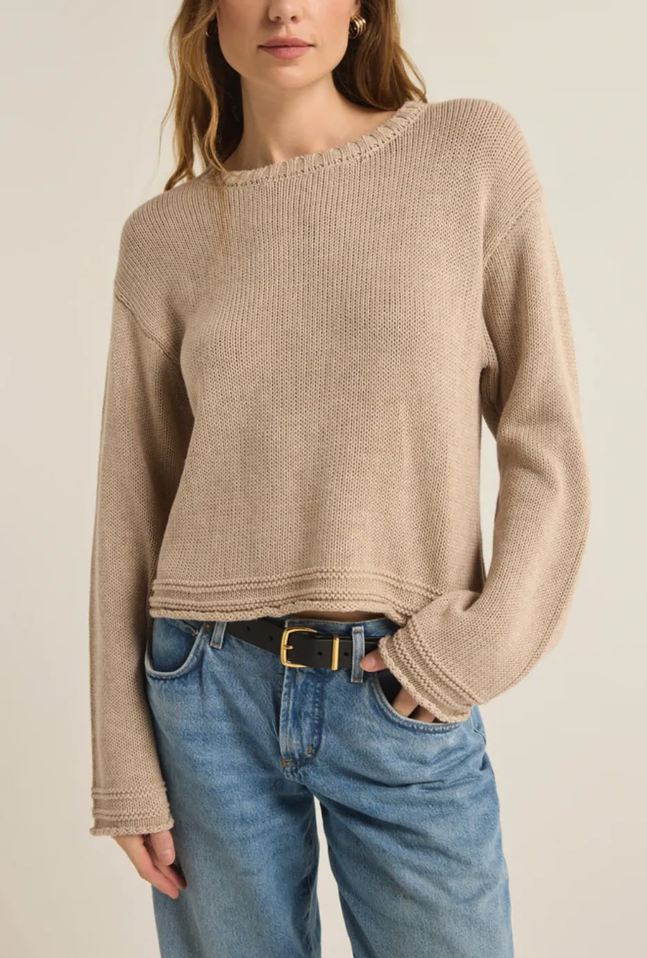 Z SUPPLY EMERSON CROPPED SWEATER