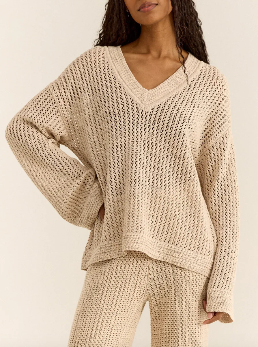 Z SUPPLY KIAMI CROCHET SWEATER